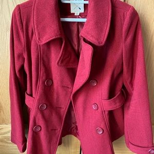 Red Pea Coat